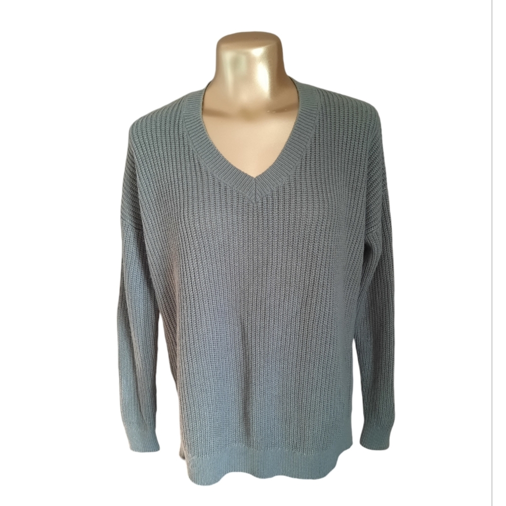 NWOT‎ Twik XS Kaki gray knit sweater